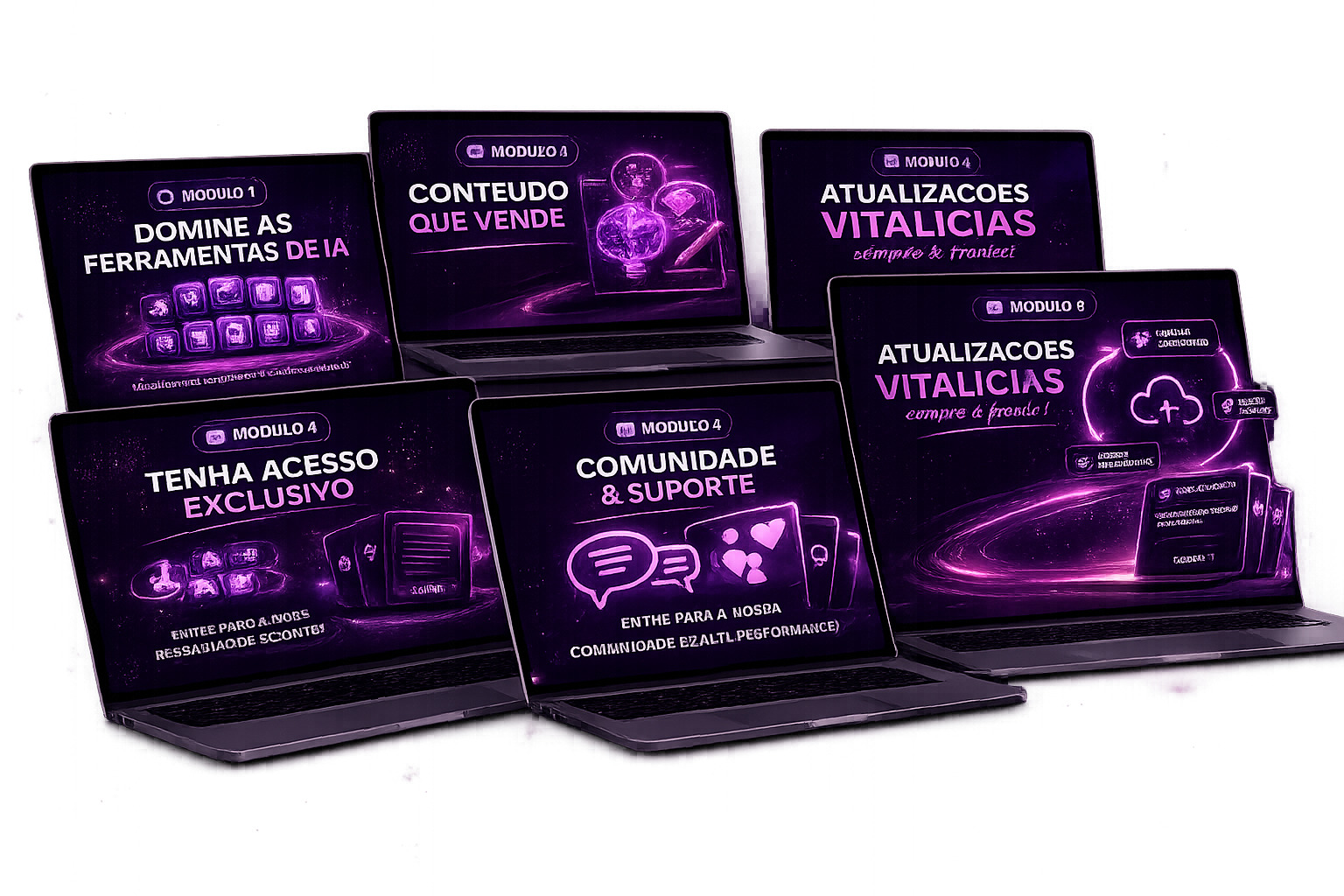 Todos os cinco entregáveis do 1 Foto, Vídeos Que Vendem